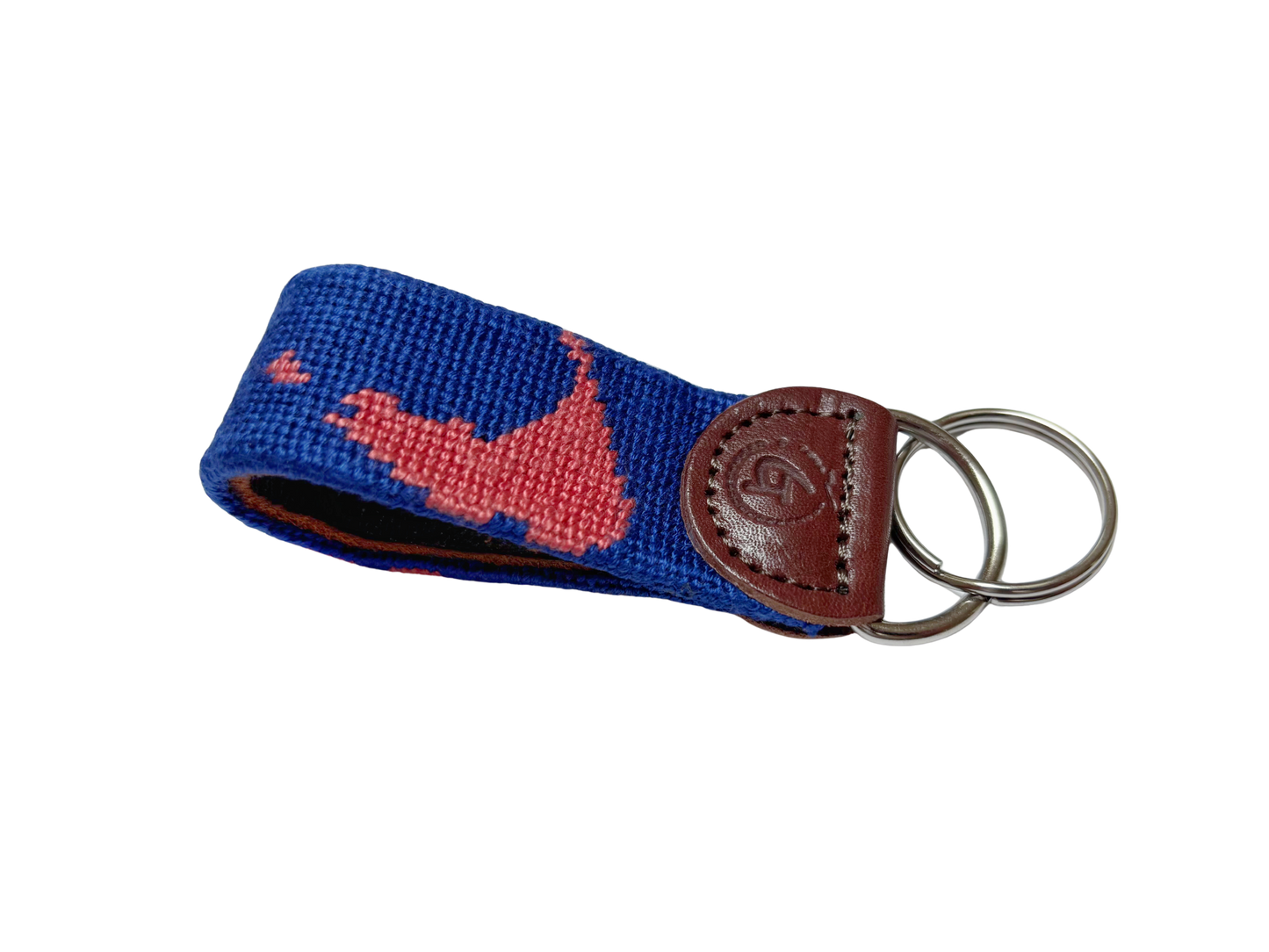 Nantucket Needlepoint Keychain