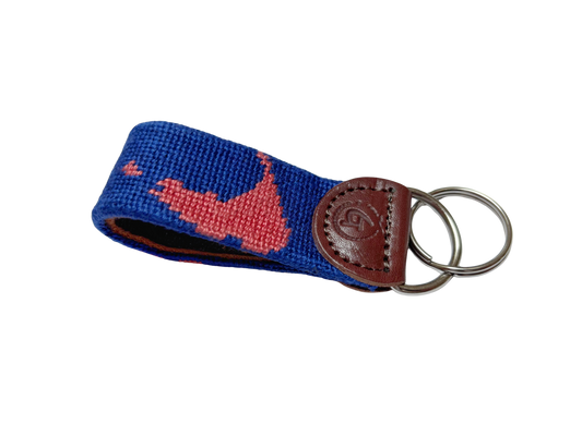 Nantucket Needlepoint Keychain