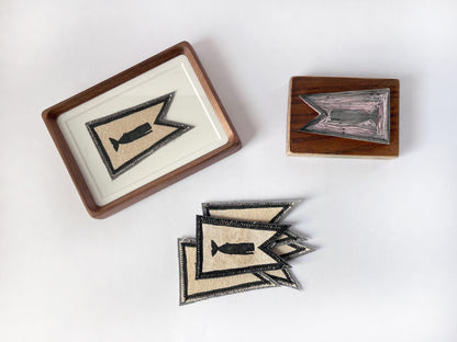 Whaling Burgee Framed Patch